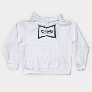 Roanoke Island, NC Summertime Vacationing Bowtie Sign Kids Hoodie